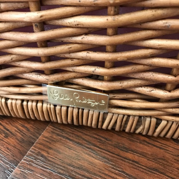 Lilly Pulitzer Wicker Wine Basket - Picture 5 of 6
